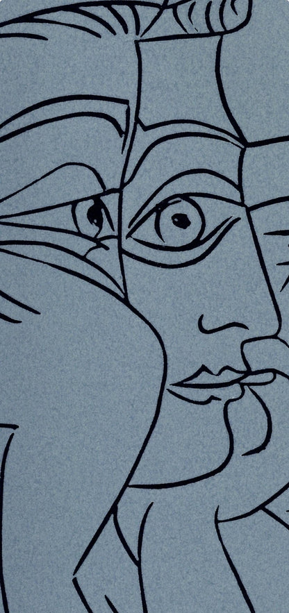 Pablo Picasso, Jacqueline Leaning On Her Elbows (Orozco 214), Grabados Al Linleo, Linocut