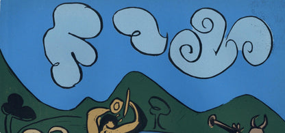 Pablo Picasso, Fauns And Goat (Orozco 214), Grabados Al Linleo, Linocut