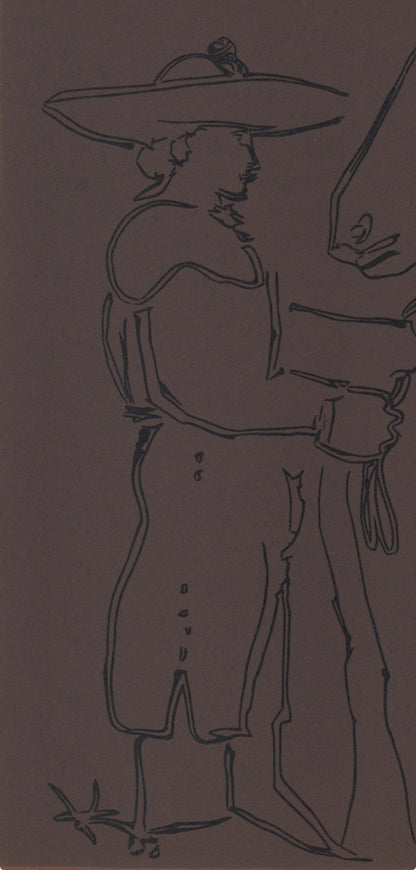 Pablo Picasso, Standing Picador With His Horse (Orozco 214), Grabados Al Linleo, Linocut