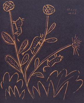 Pablo Picasso, Plant With Little Bulls (Orozco 214), Grabados Al Linleo, Linocut
