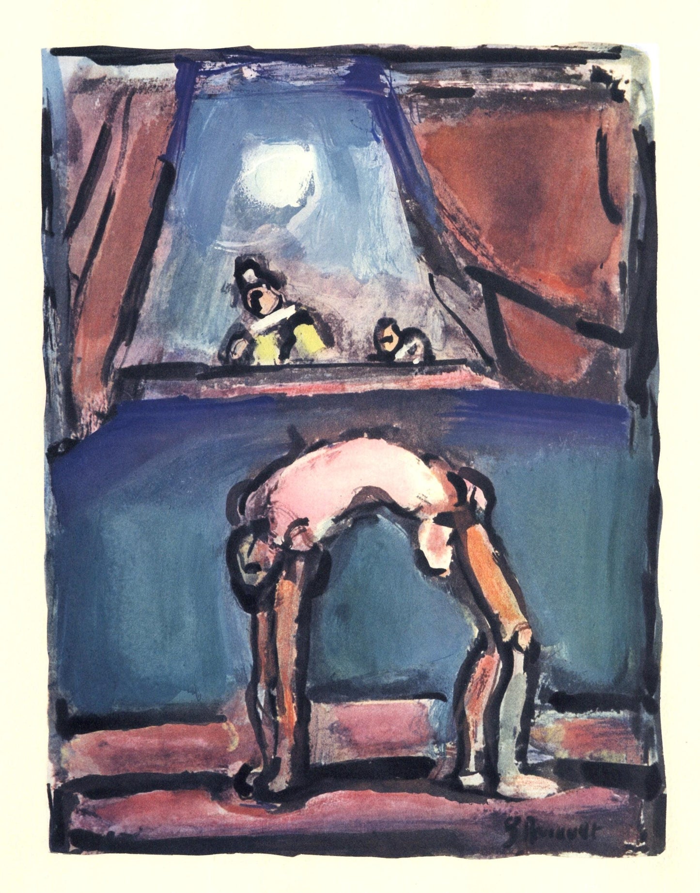 Georges Rouault, Composition, Divertissement, Lithograph