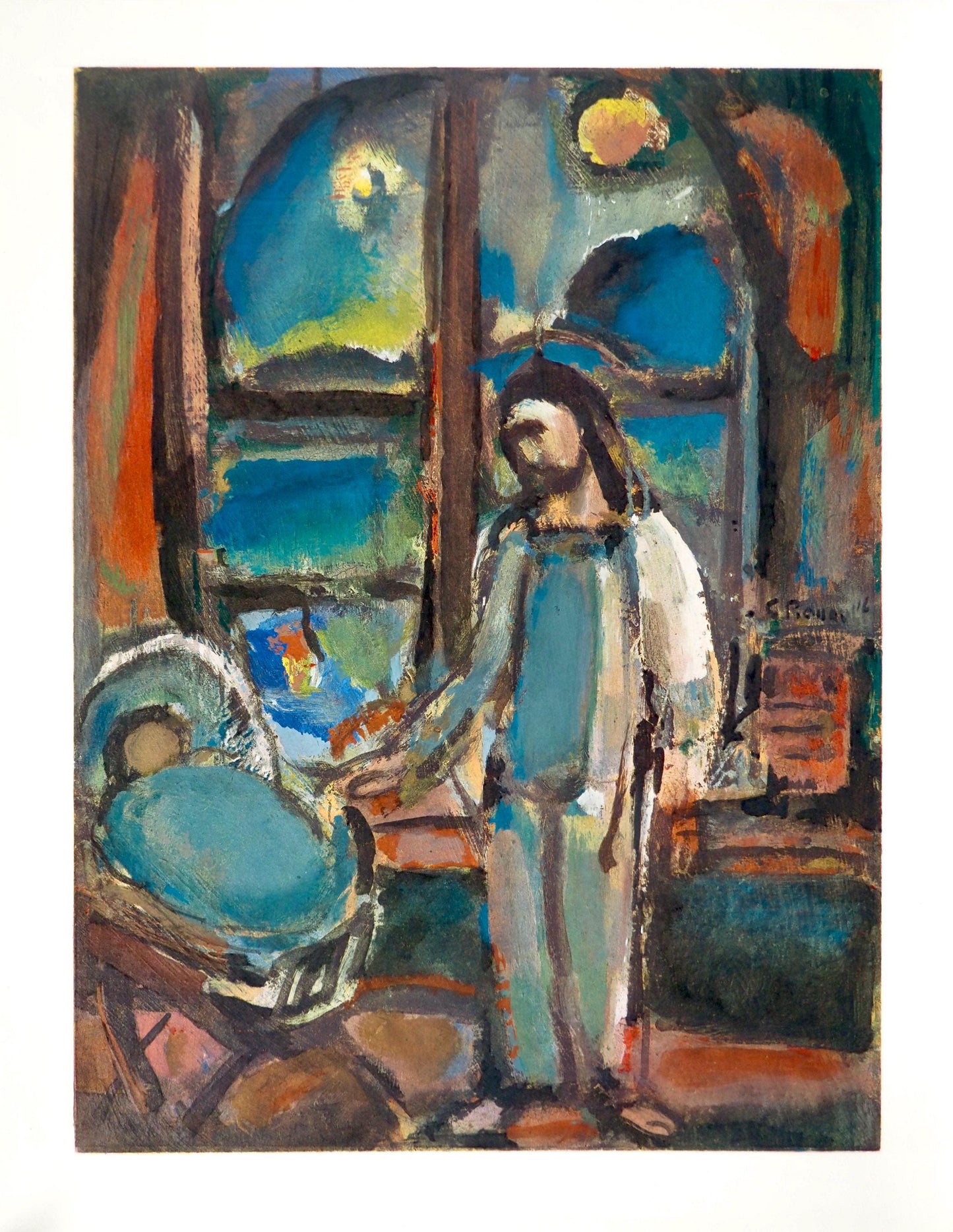 Georges Rouault, Composition, Stella Vespertina, Hliogravure