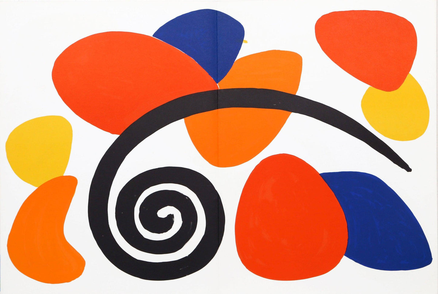 Alexander Calder, Composition, Derrire Le Miroir, Lithograph