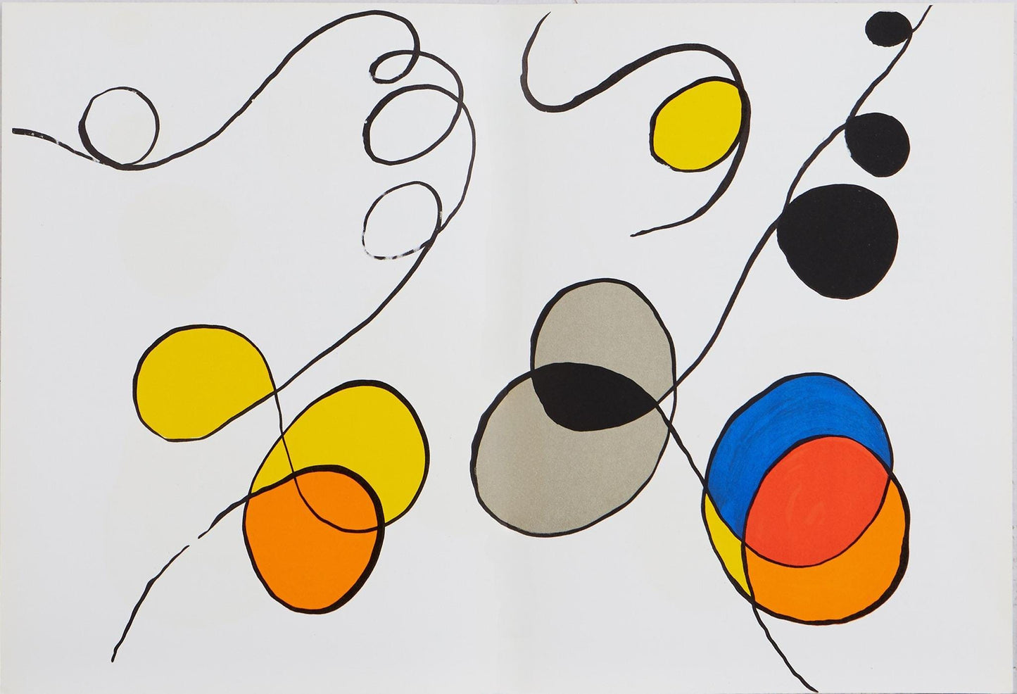 Alexander Calder, Composition, Derrire Le Miroir, Lithograph