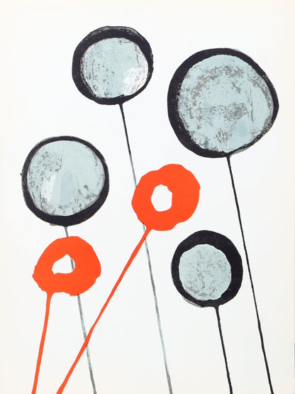 Alexander Calder, Composition, Derrire Le Miroir, Lithograph
