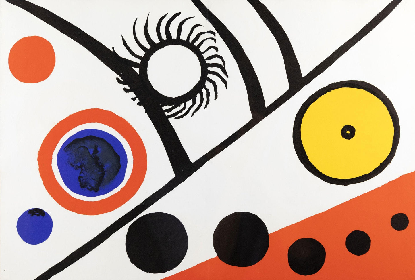 Alexander Calder, Composition, Derrire Le Miroir, Lithograph