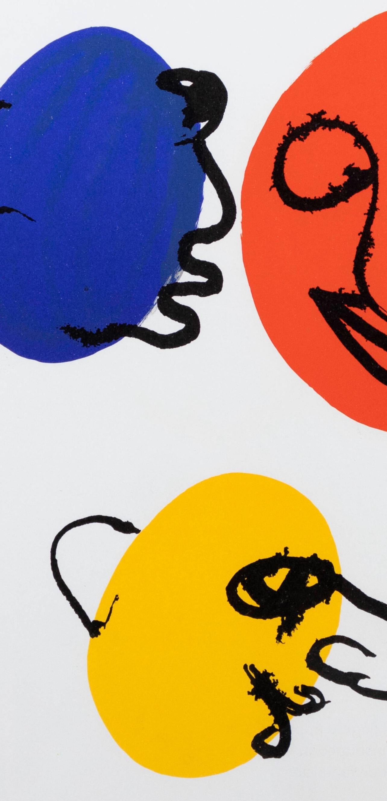 Alexander Calder, Composition, Derrire Le Miroir, Lithograph