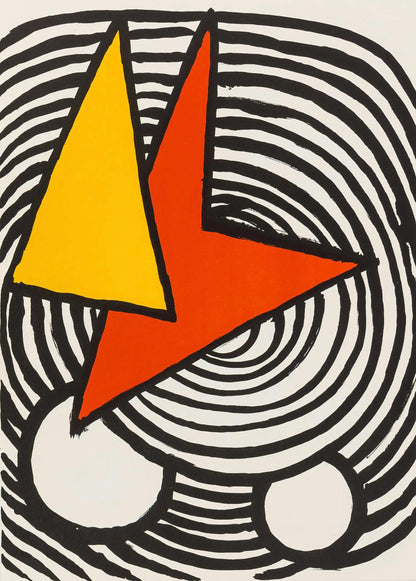 Alexander Calder, Composition, Derrire Le Miroir, Lithograph