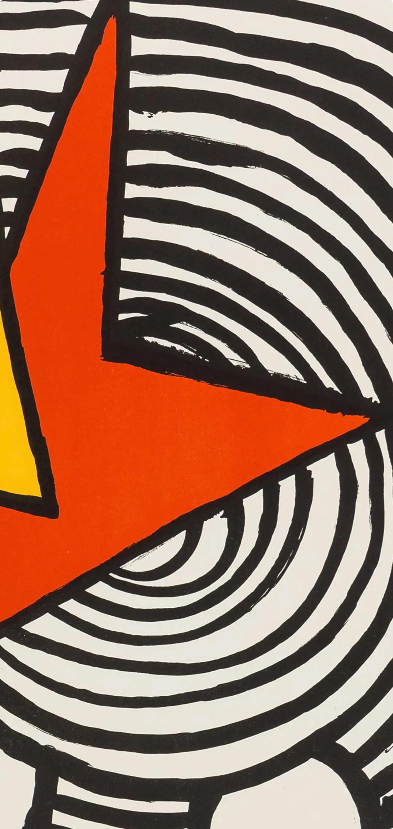 Alexander Calder, Composition, Derrire Le Miroir, Lithograph