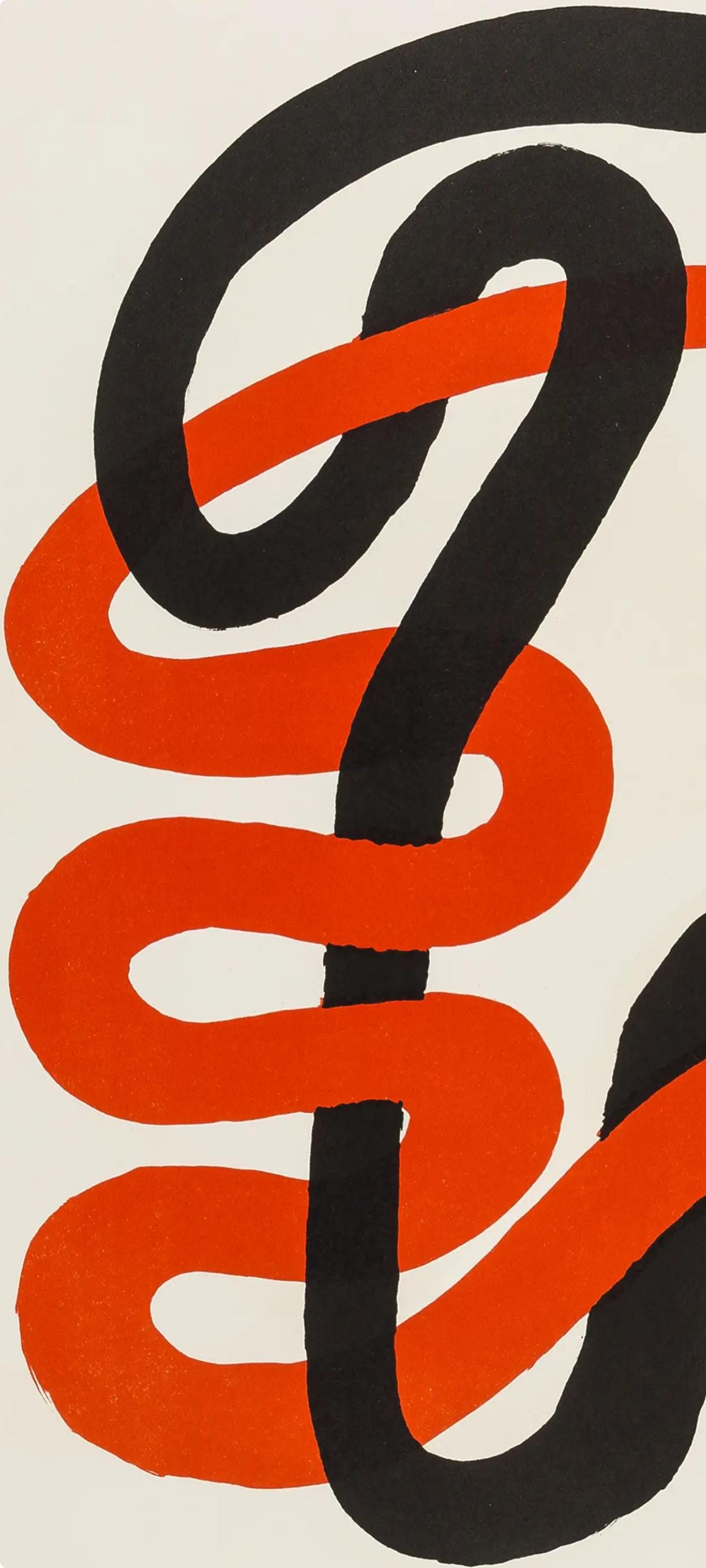 Alexander Calder, Composition, Derrire Le Miroir, Lithograph