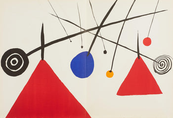 Alexander Calder, Composition, Derrire Le Miroir, Lithograph