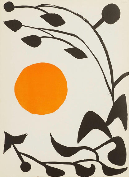 Alexander Calder, Composition, Derrire Le Miroir, Lithograph