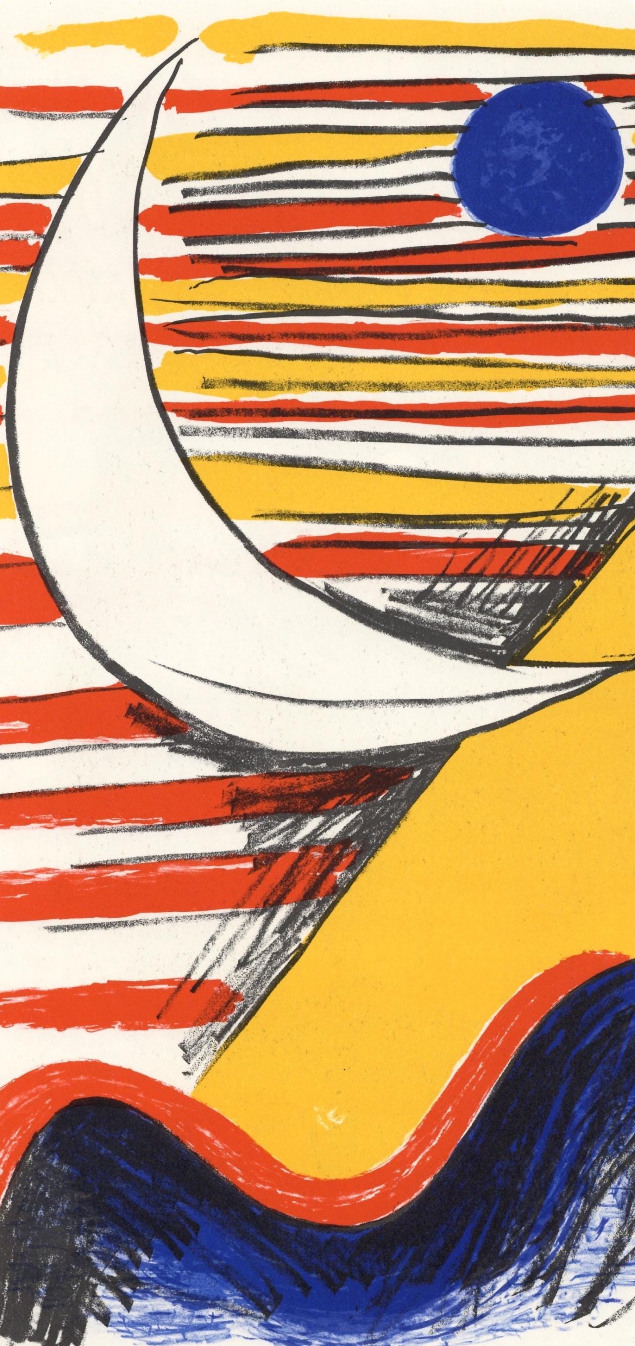 Alexander Calder, Composition, Derrire Le Miroir, Lithograph