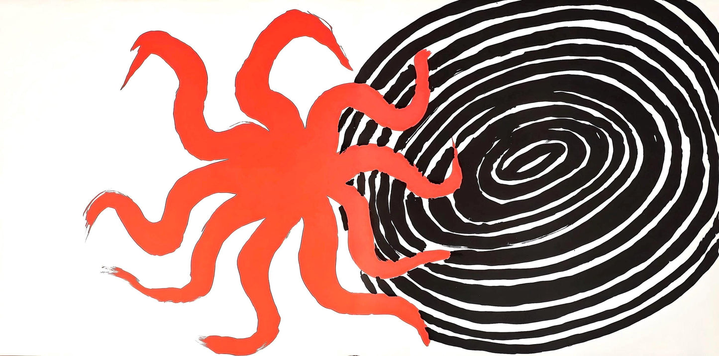 Alexander Calder, Composition, Derrire Le Miroir, Lithograph