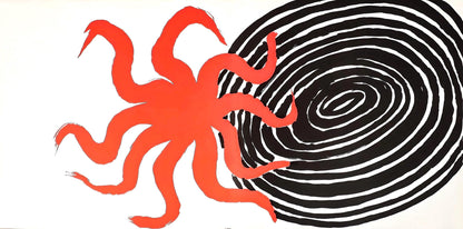 Alexander Calder, Composition, Derrire Le Miroir, Lithograph