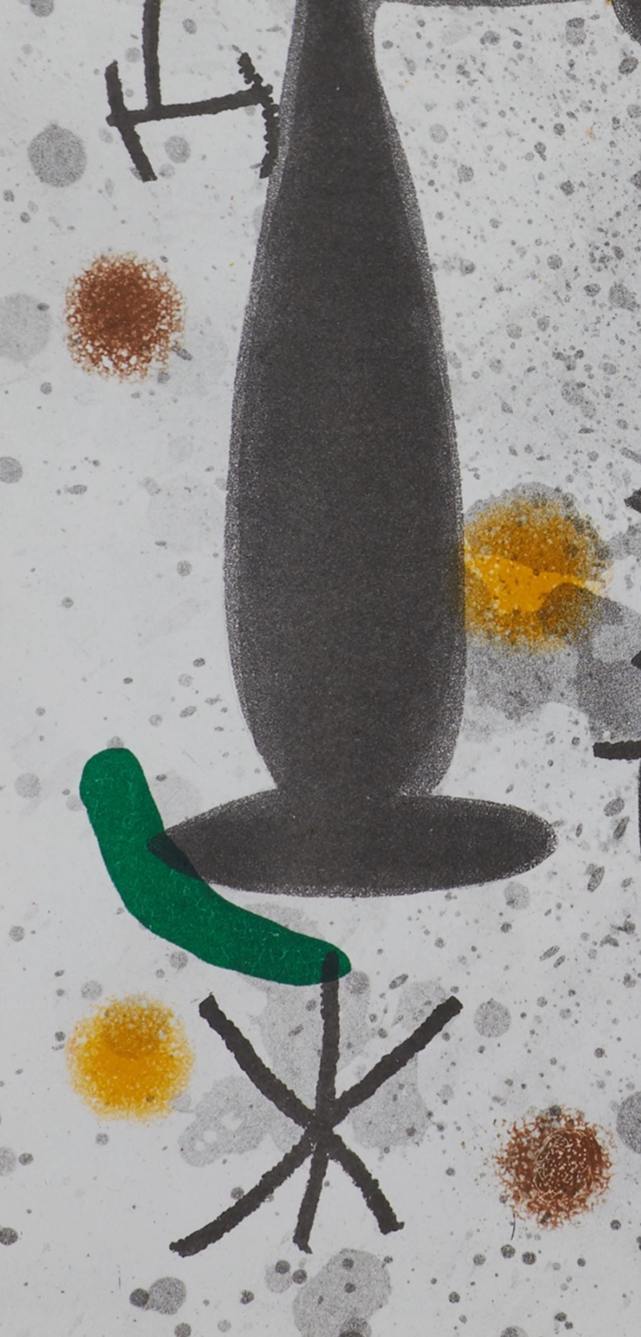 Joan Mir, Composition, Derrire Le Miroir, Lithograph