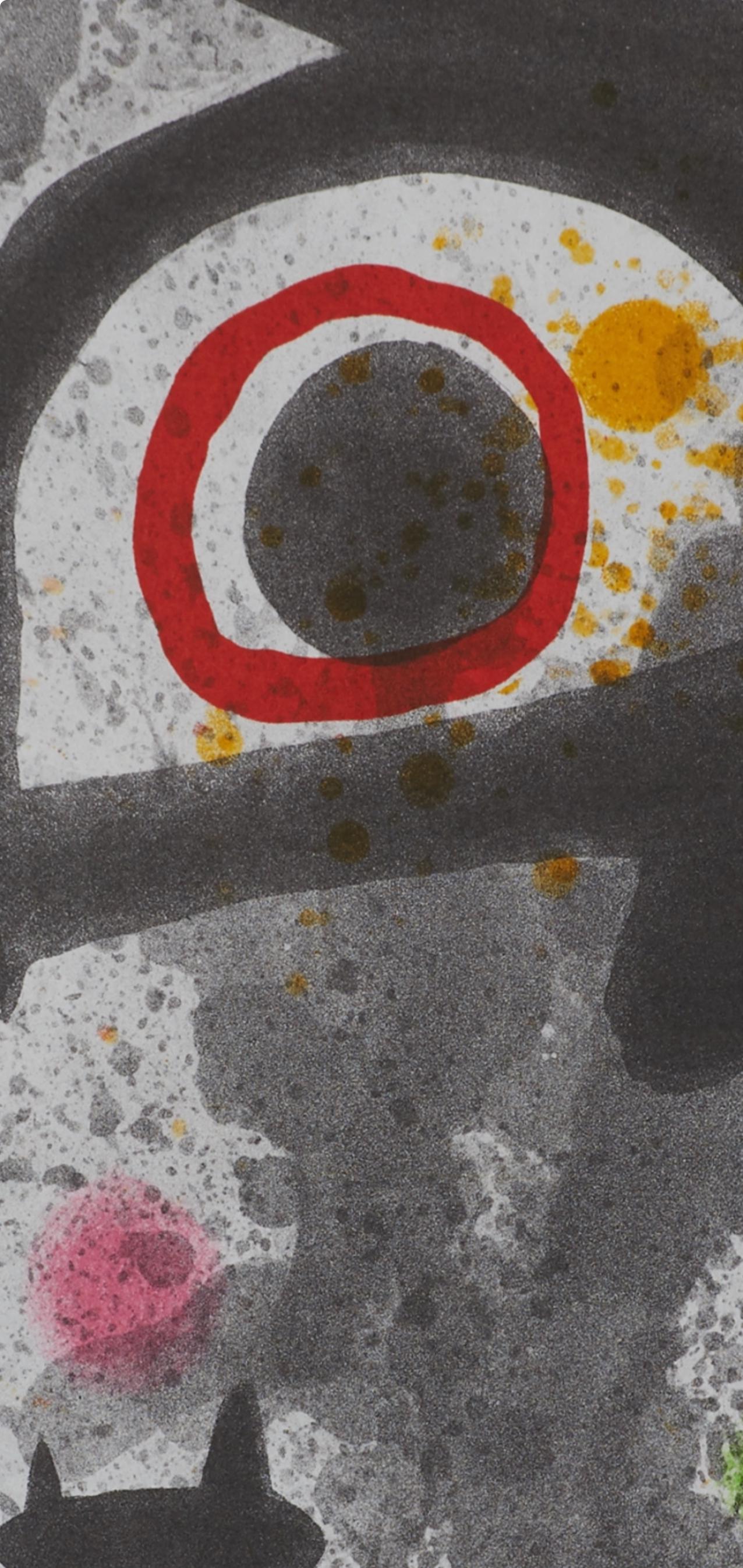 Joan Mir, Composition, Derrire Le Miroir, Lithograph