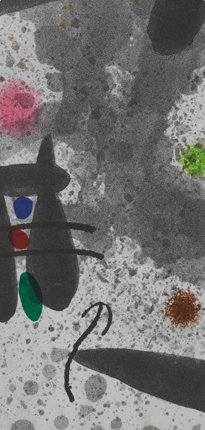 Joan Mir, Composition, Derrire Le Miroir, Lithograph