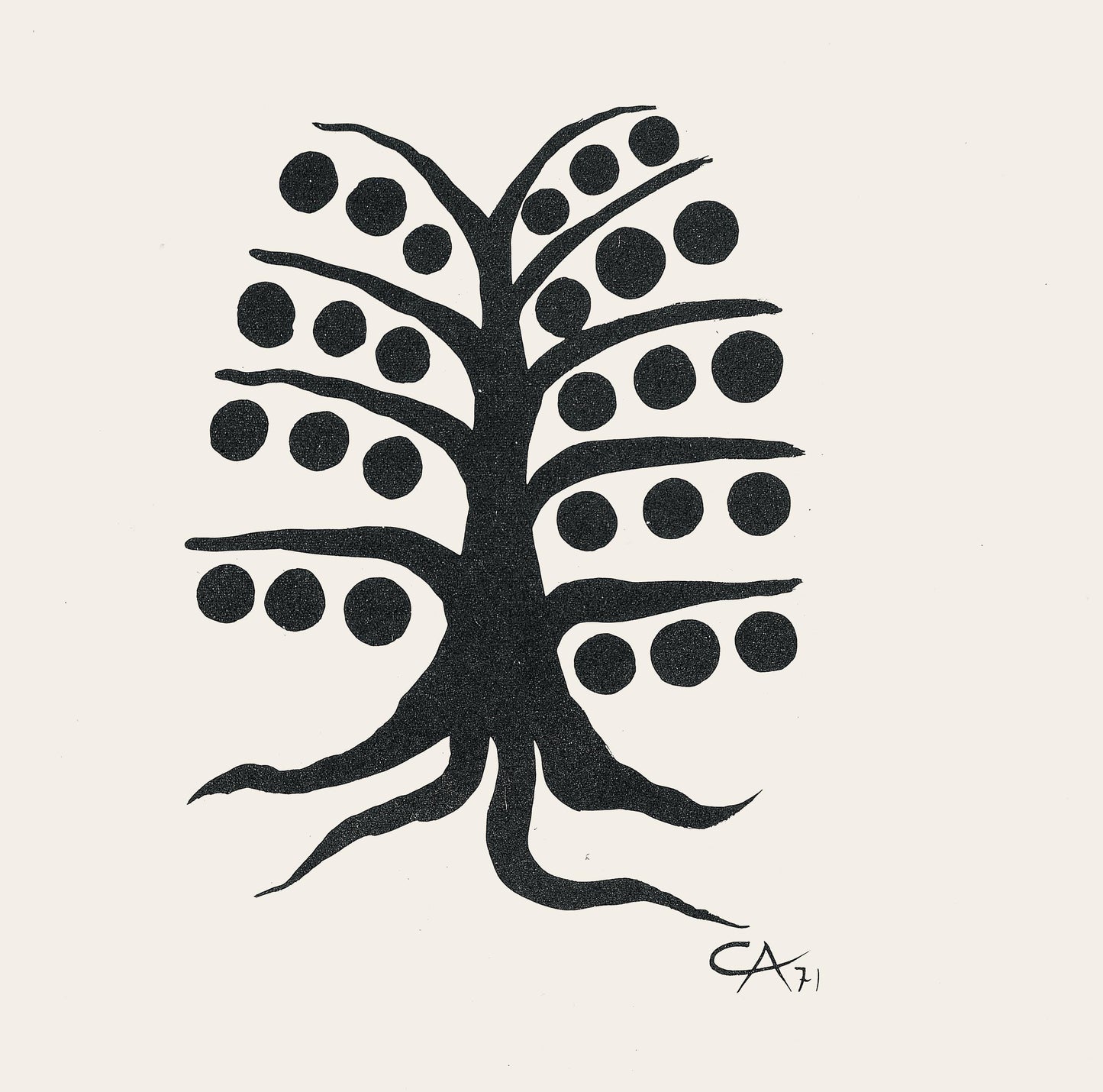 Alexander Calder, Composition, Derrire Le Miroir, Lithograph