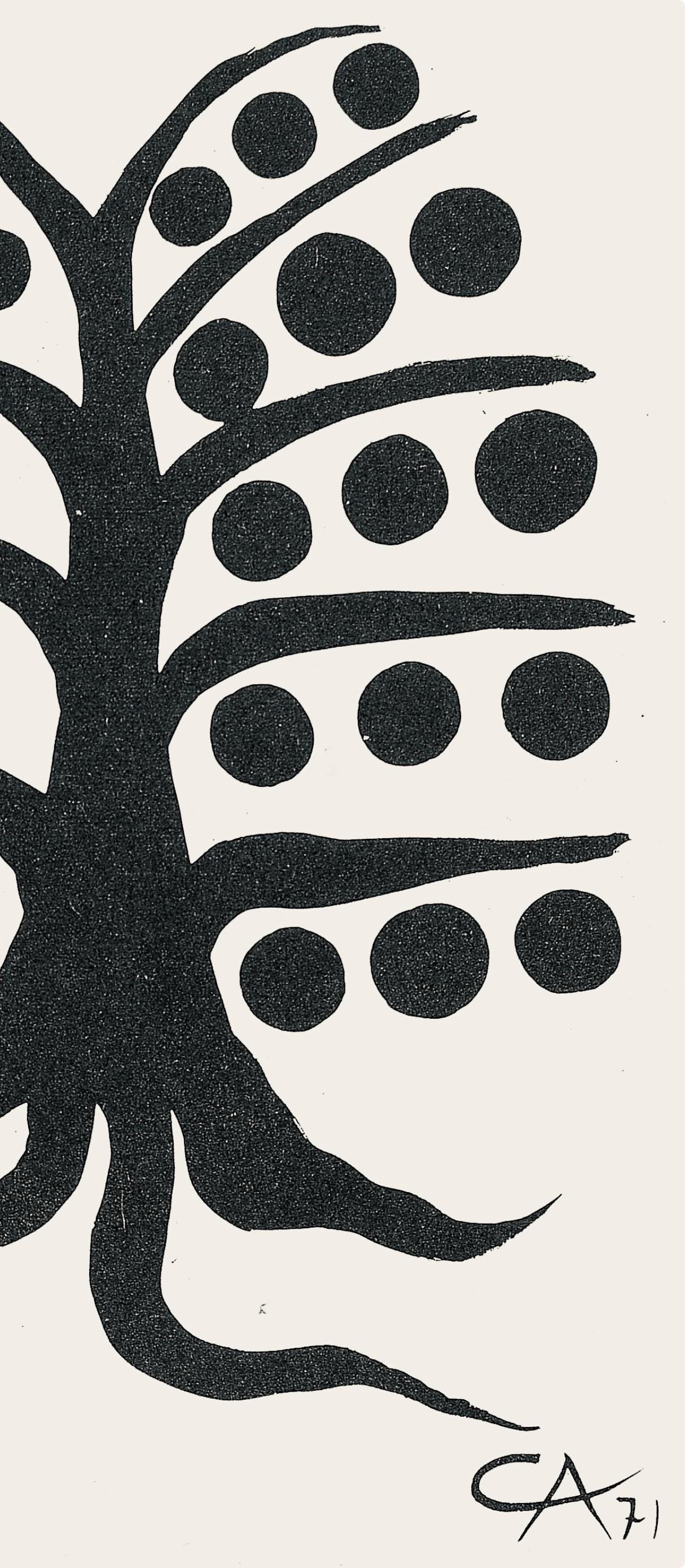 Alexander Calder, Composition, Derrire Le Miroir, Lithograph