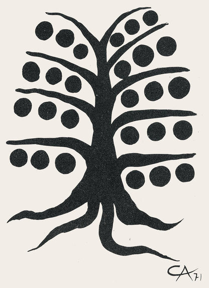 Alexander Calder, Composition, Derrire Le Miroir, Lithograph