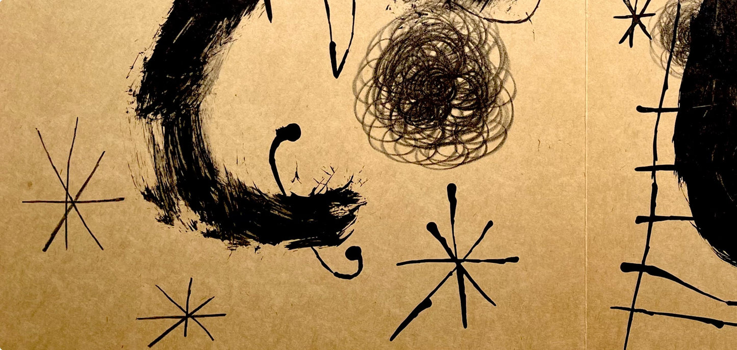 Joan Mir, Composition (Cramer 102; Mourlot 428-449), Derrire Le Miroir, Lithograph