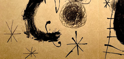 Joan Mir, Composition (Cramer 102; Mourlot 428-449), Derrire Le Miroir, Lithograph