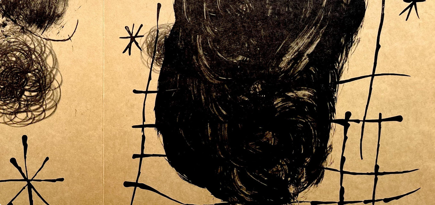 Joan Mir, Composition (Cramer 102; Mourlot 428-449), Derrire Le Miroir, Lithograph