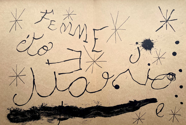 Joan Mir, Composition (Cramer 102; Mourlot 428-449), Derrire Le Miroir, Lithograph