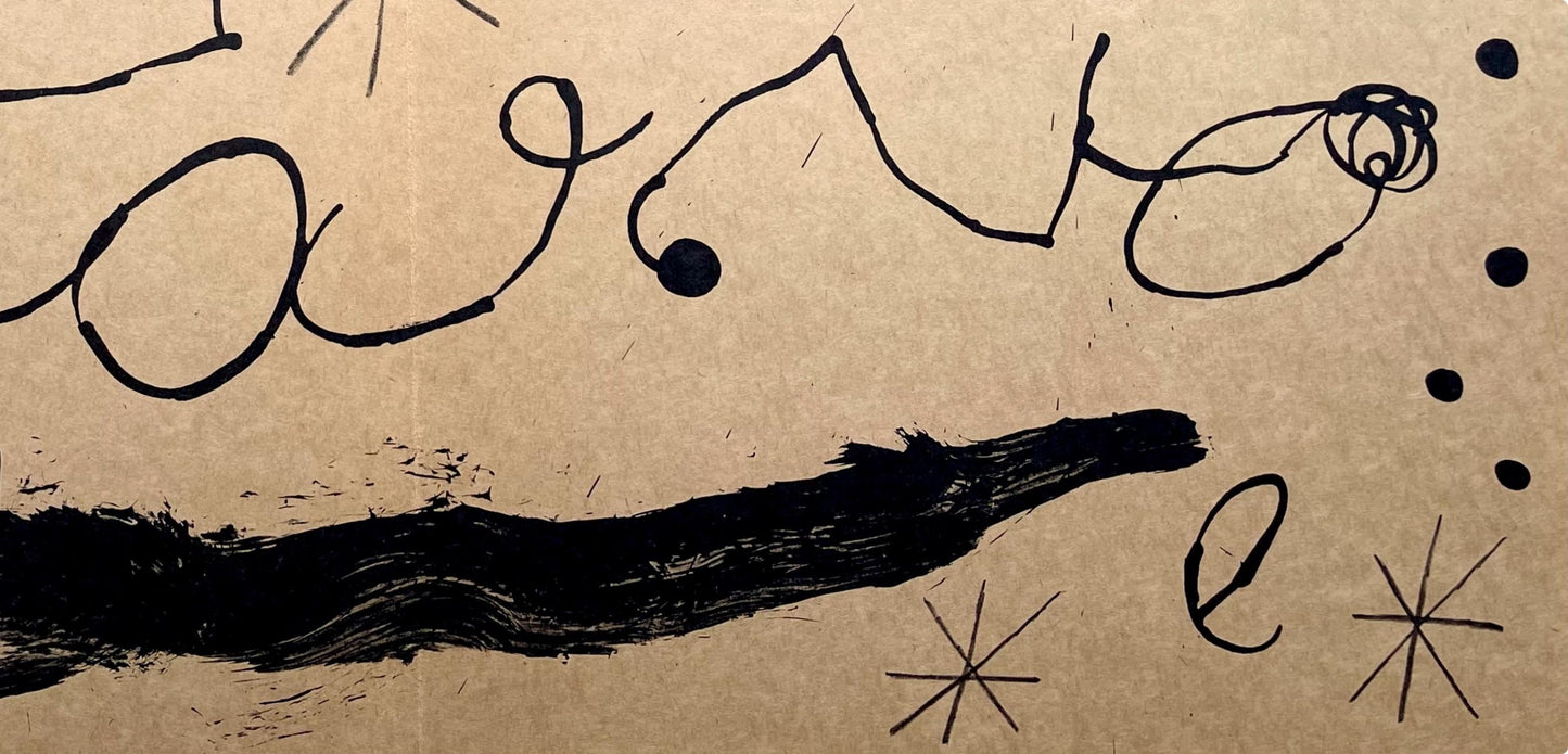 Joan Mir, Composition (Cramer 102; Mourlot 428-449), Derrire Le Miroir, Lithograph