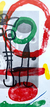 Joan Mir, Composition (Cramer 102; Mourlot 428-449), Derrire Le Miroir, Lithograph