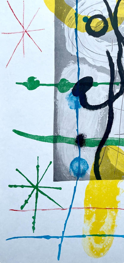 Joan Mir, Composition (Cramer 102; Mourlot 428-449), Derrire Le Miroir, Lithograph