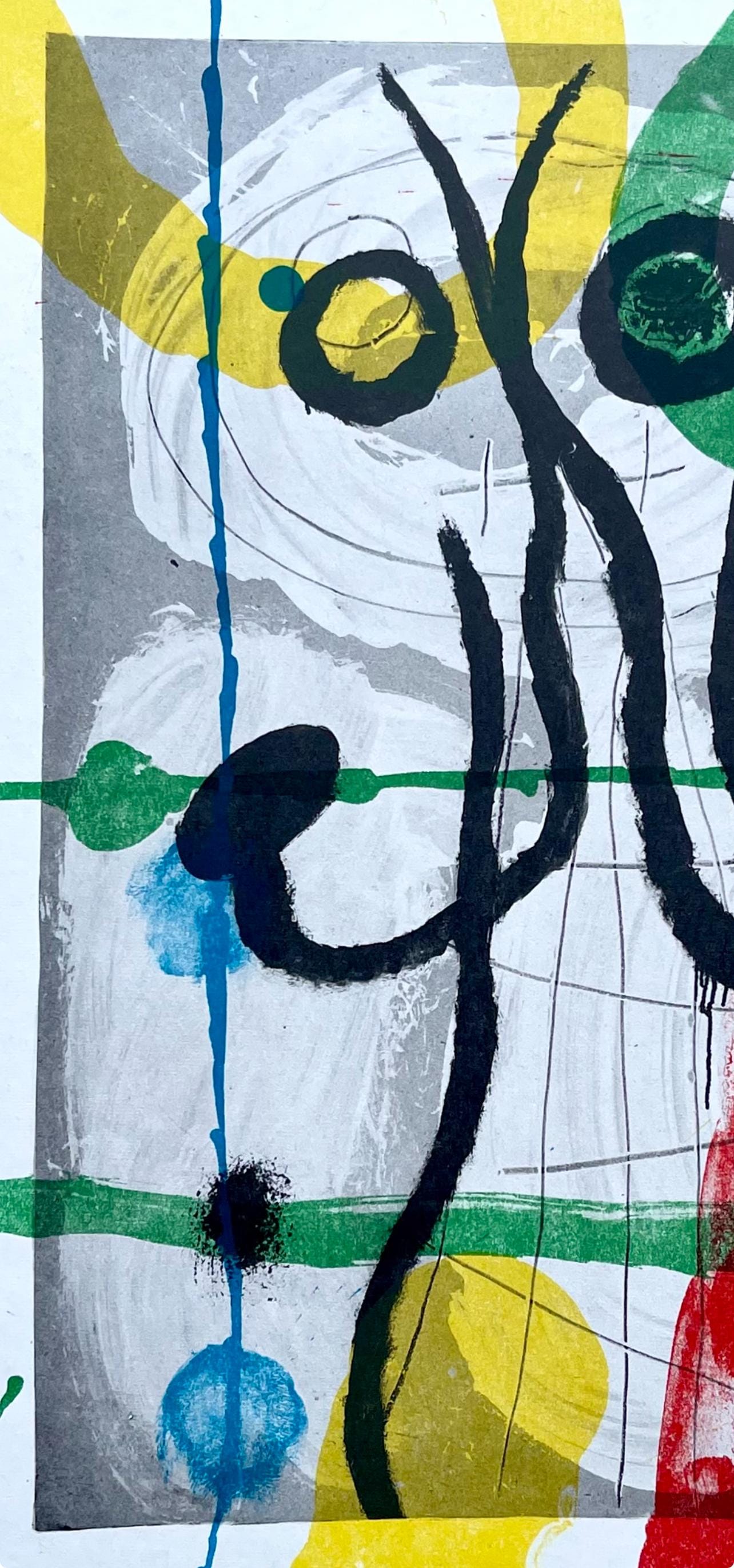 Joan Mir, Composition (Cramer 102; Mourlot 428-449), Derrire Le Miroir, Lithograph