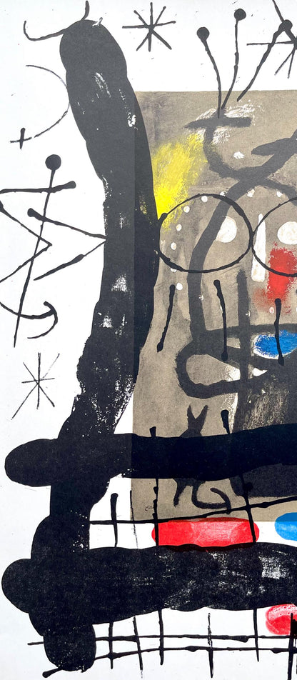 Joan Mir, Composition (Cramer 102; Mourlot 428-449), Derrire Le Miroir, Lithograph