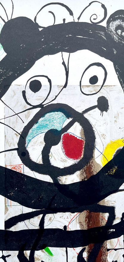 Joan Mir, Composition (Cramer 102; Mourlot 428-449), Derrire Le Miroir, Lithograph