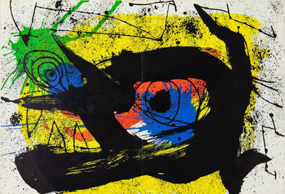 Joan Mir, Composition (Cramer 239; Mourlot 890), Derrire Le Miroir, Lithograph