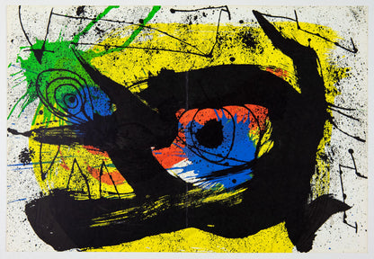 Joan Mir, Composition (Cramer 239; Mourlot 890), Derrire Le Miroir, Lithograph