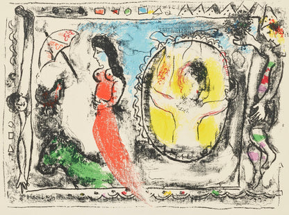 Marc Chagall, Composition (Mourlot 411; Cramer 59), Derrire Le Miroir, Lithograph