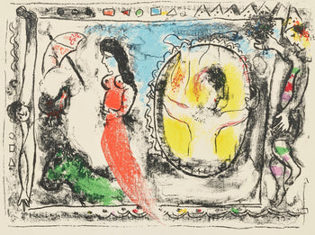 Marc Chagall, Composition (Mourlot 411; Cramer 59), Derrire Le Miroir, Lithograph