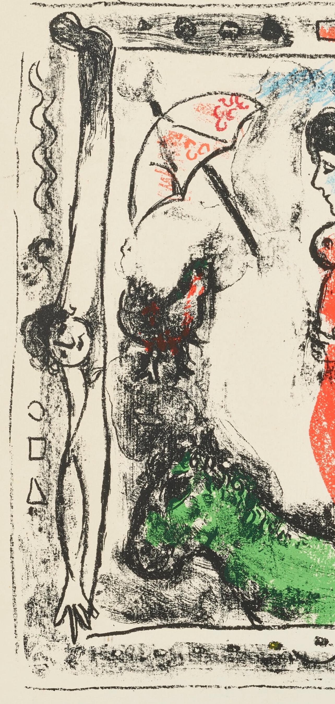 Marc Chagall, Composition (Mourlot 411; Cramer 59), Derrire Le Miroir, Lithograph