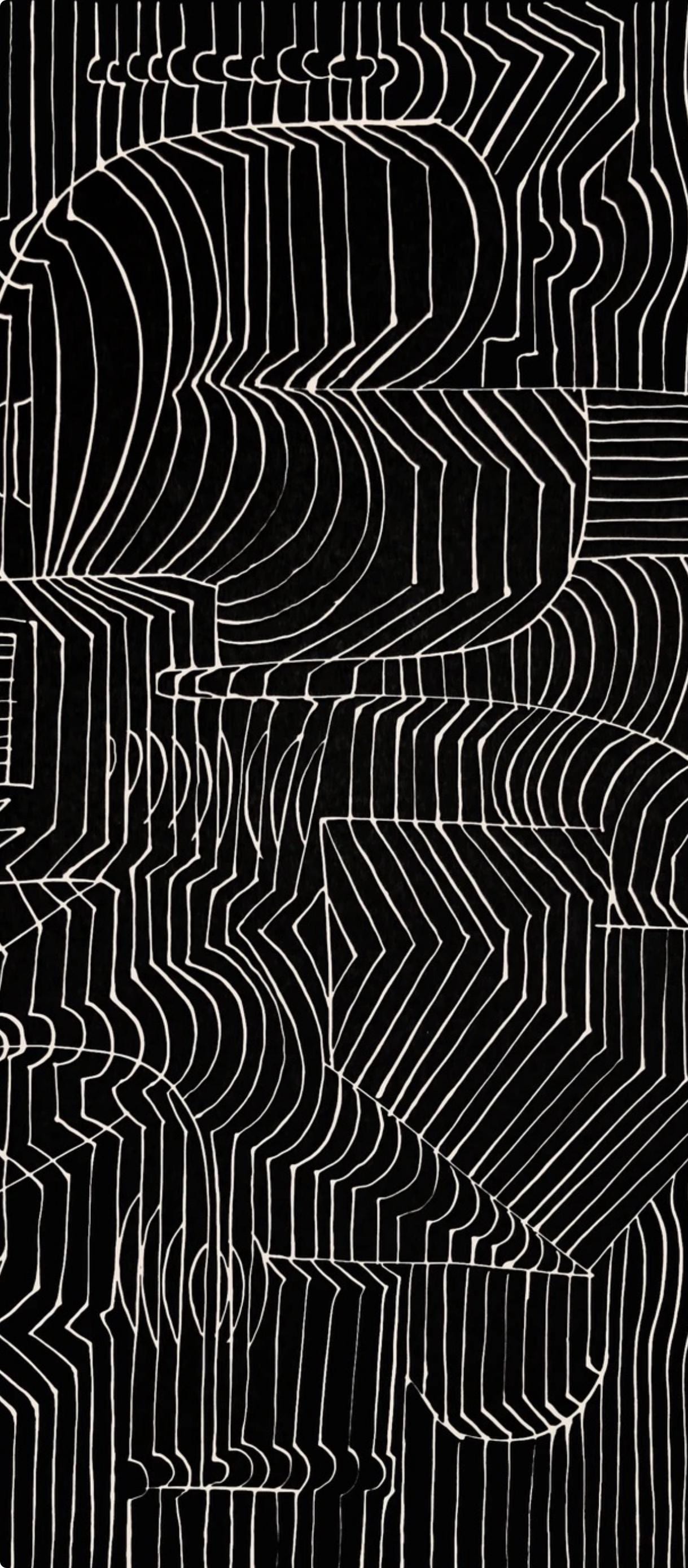 Victor Vasarely, Composition, Ondulatoires, Hliogravure