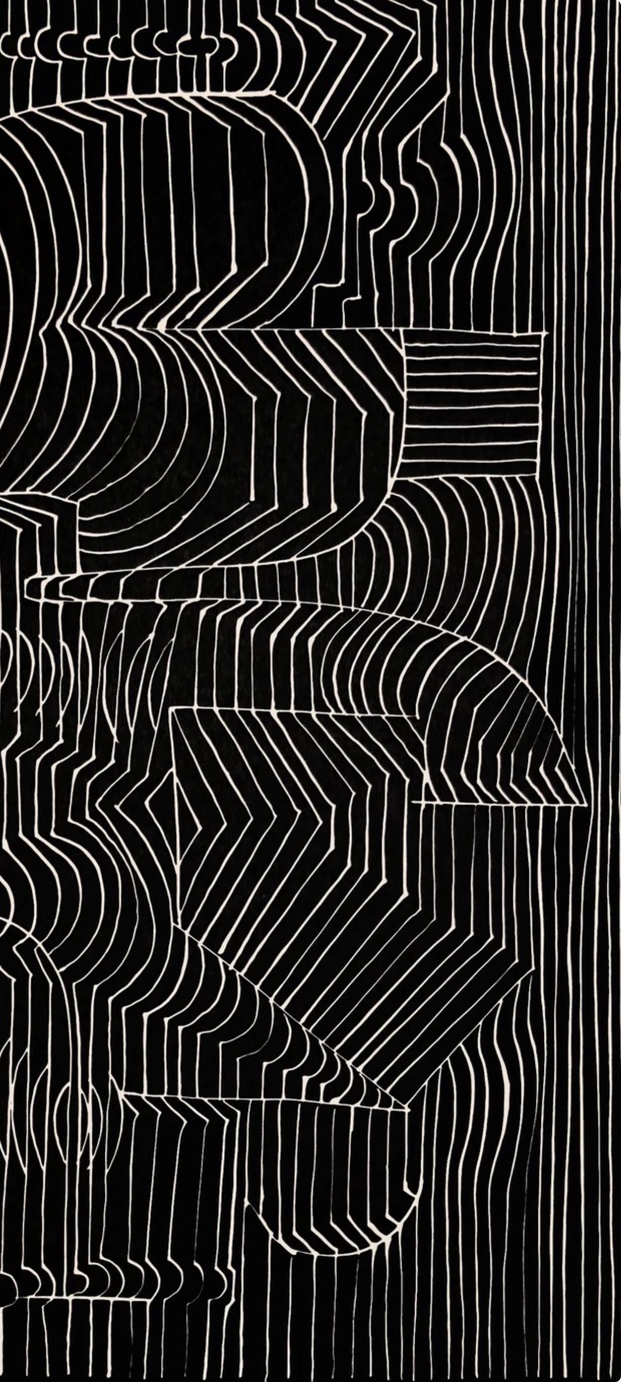 Victor Vasarely, Composition, Ondulatoires, Hliogravure