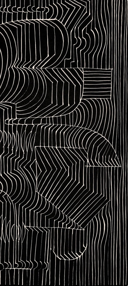 Victor Vasarely, Composition, Ondulatoires, Hliogravure