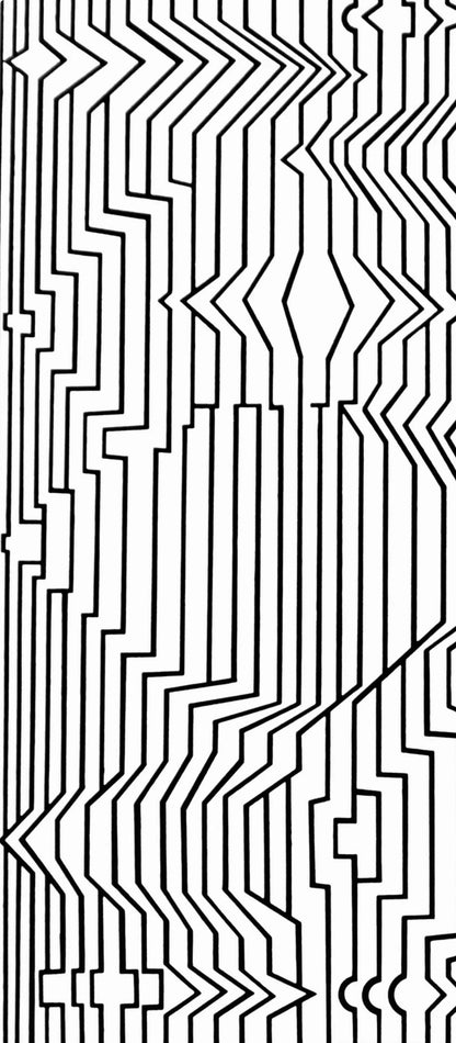 Victor Vasarely, Composition, Ondulatoires, Hliogravure