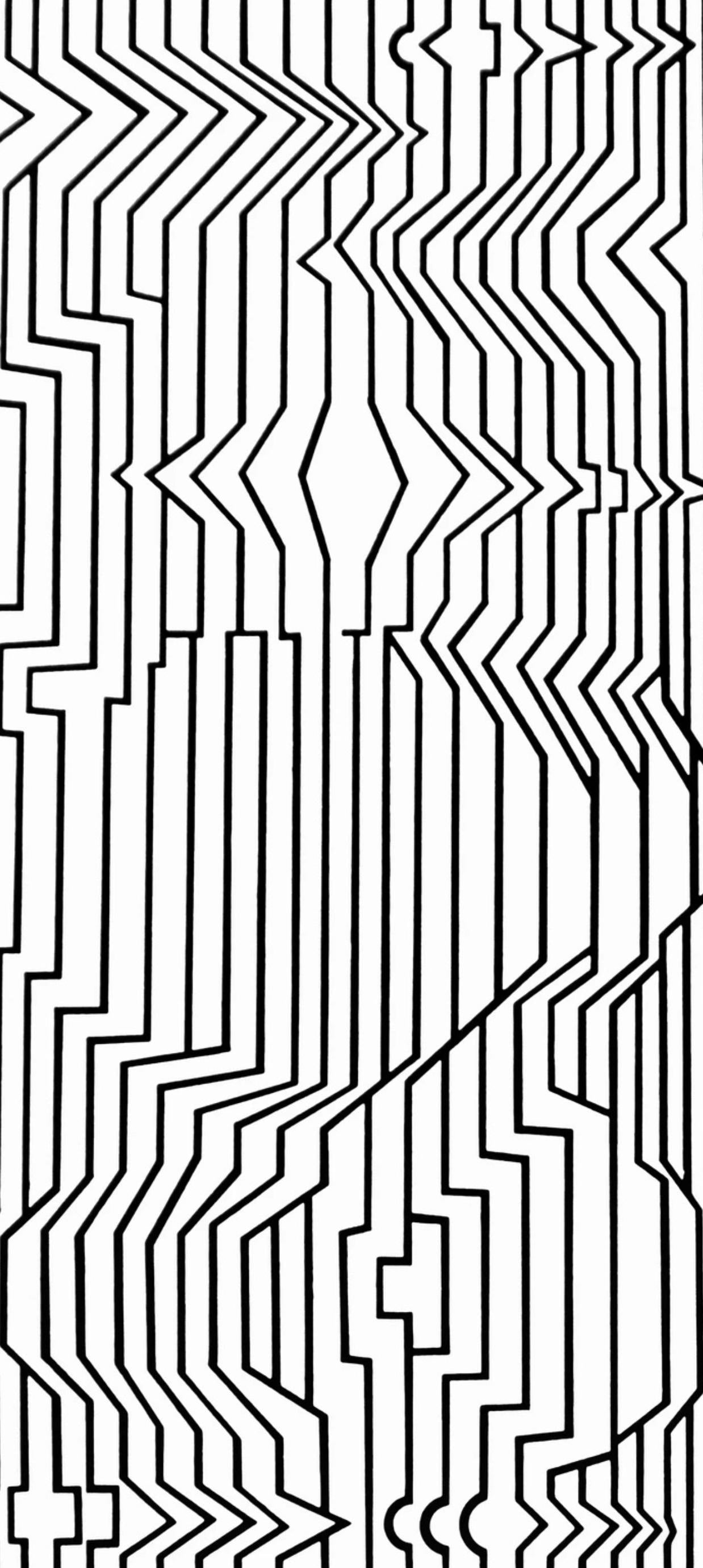 Victor Vasarely, Composition, Ondulatoires, Hliogravure