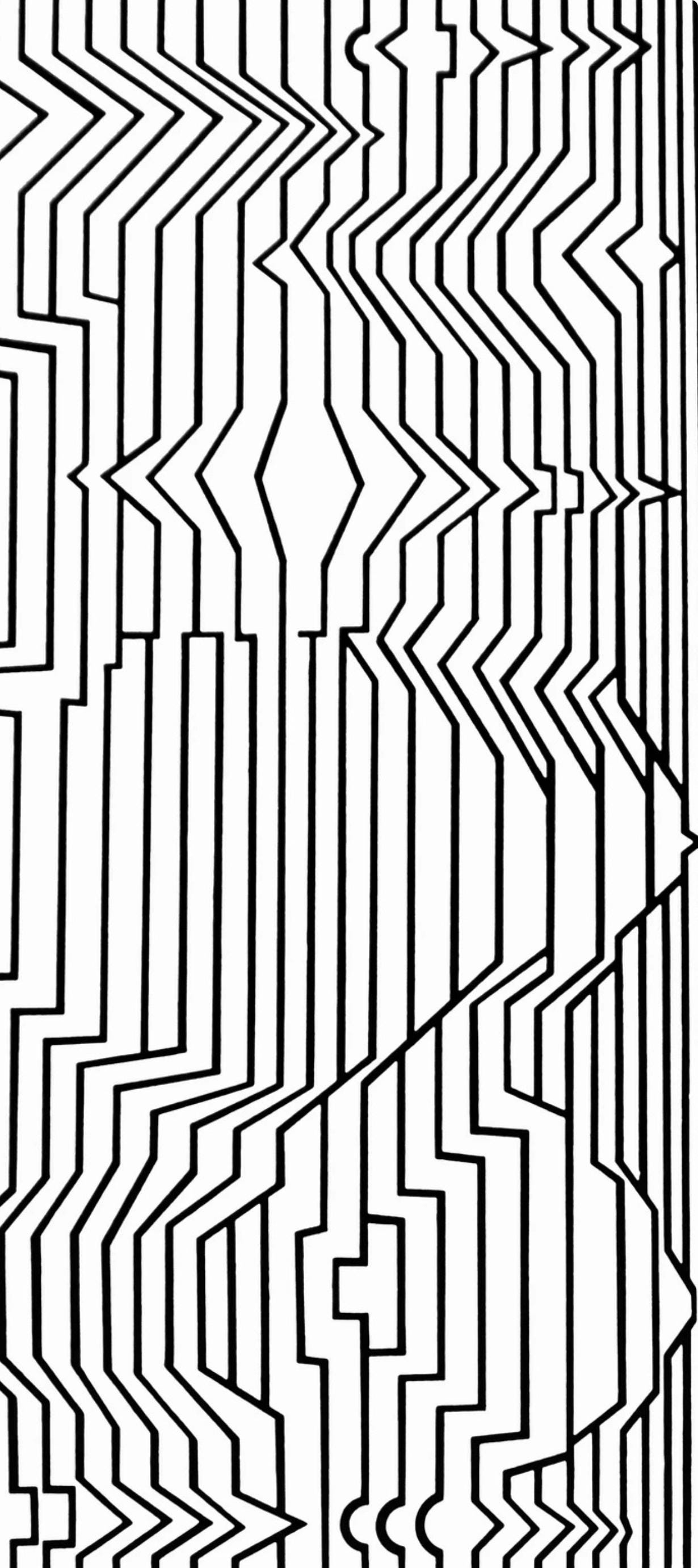 Victor Vasarely, Composition, Ondulatoires, Hliogravure