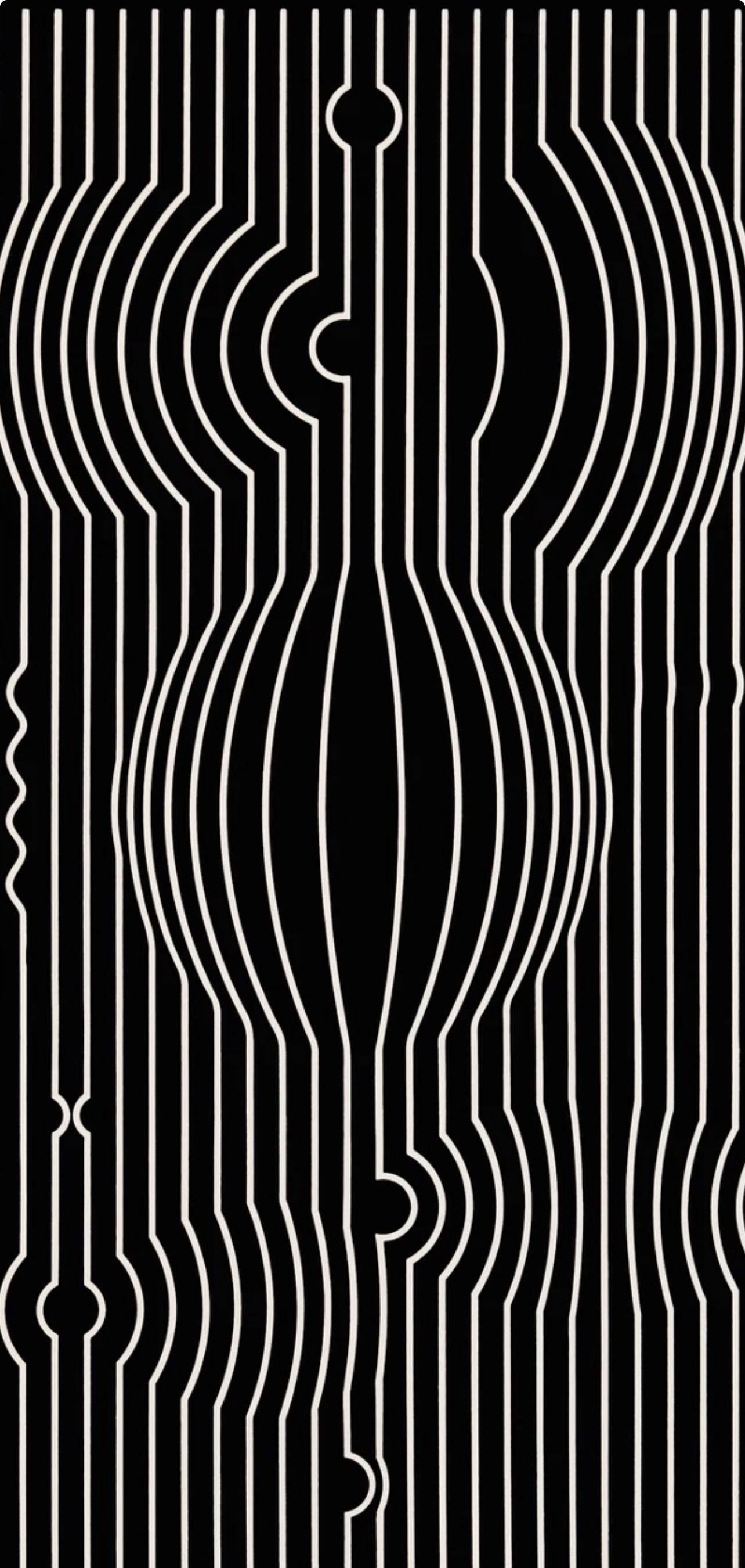 Victor Vasarely, Composition, Ondulatoires, Hliogravure