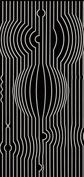Victor Vasarely, Composition, Ondulatoires, Hliogravure