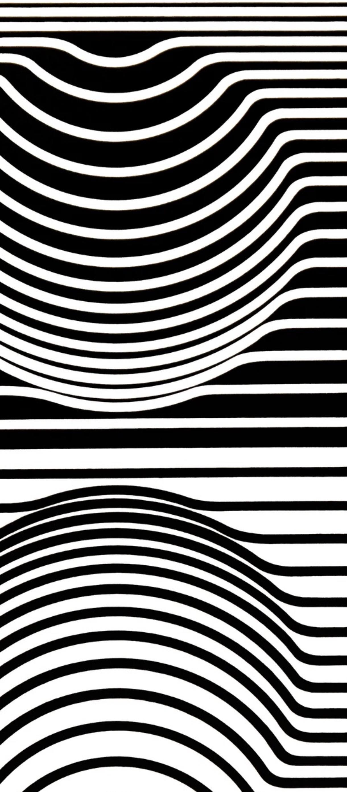 Victor Vasarely, Composition, Ondulatoires, Hliogravure