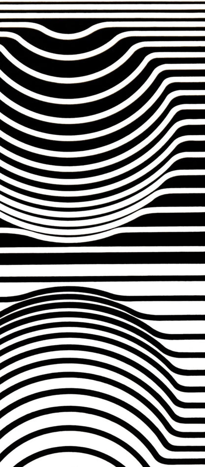Victor Vasarely, Composition, Ondulatoires, Hliogravure